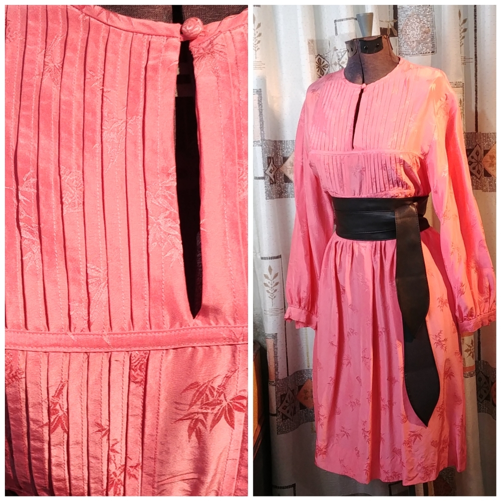 Vintage Coral Bamboo dress